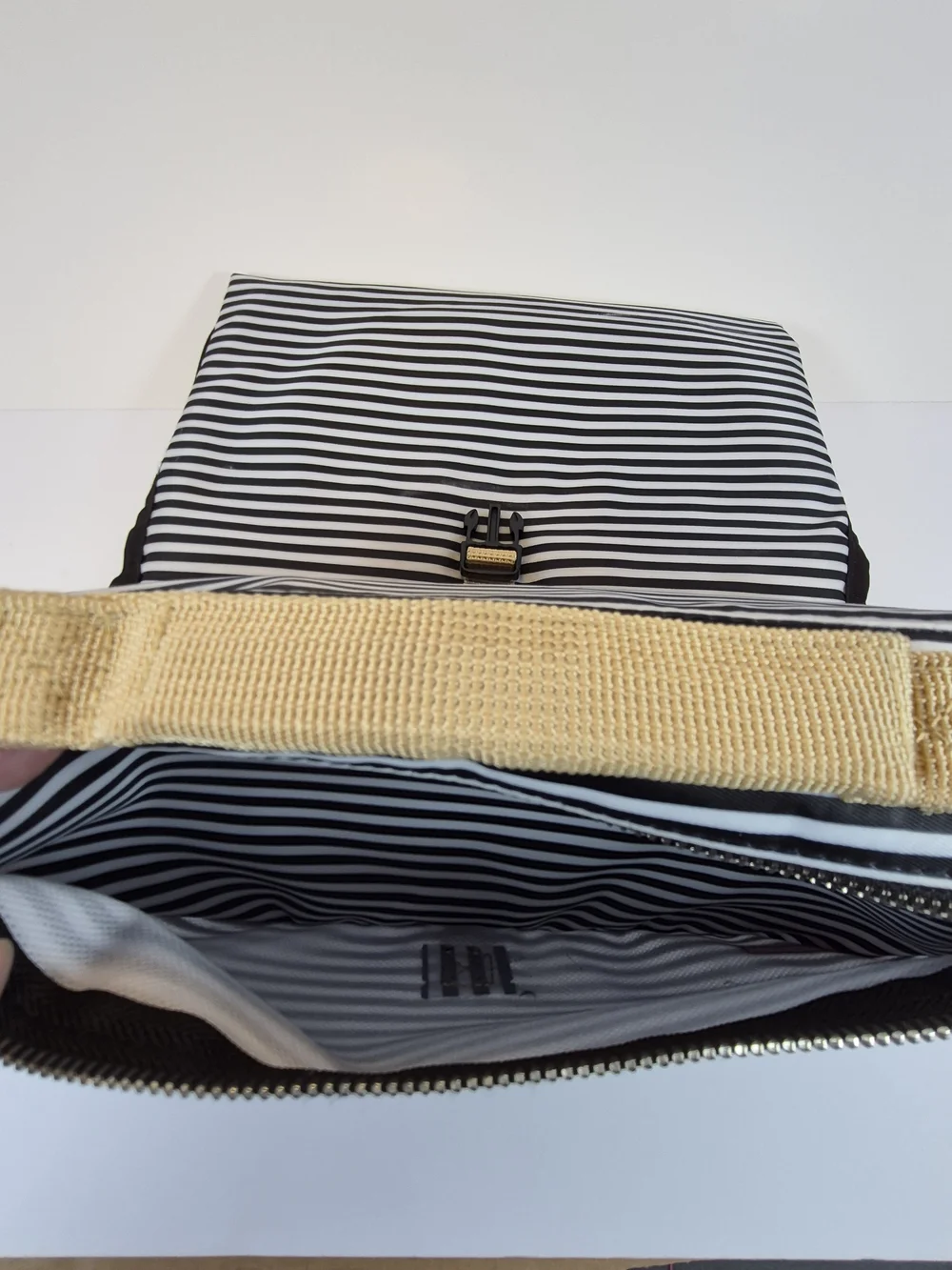 Skip Hop Black & White Striped Portable/Wipeable Changing Pad